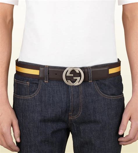 how to waer a mens gucci belt|authentic gucci belts for men.